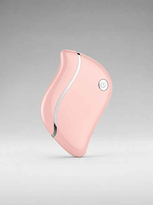 Advanced Electronic Gua Sha Beauty Massager in pink