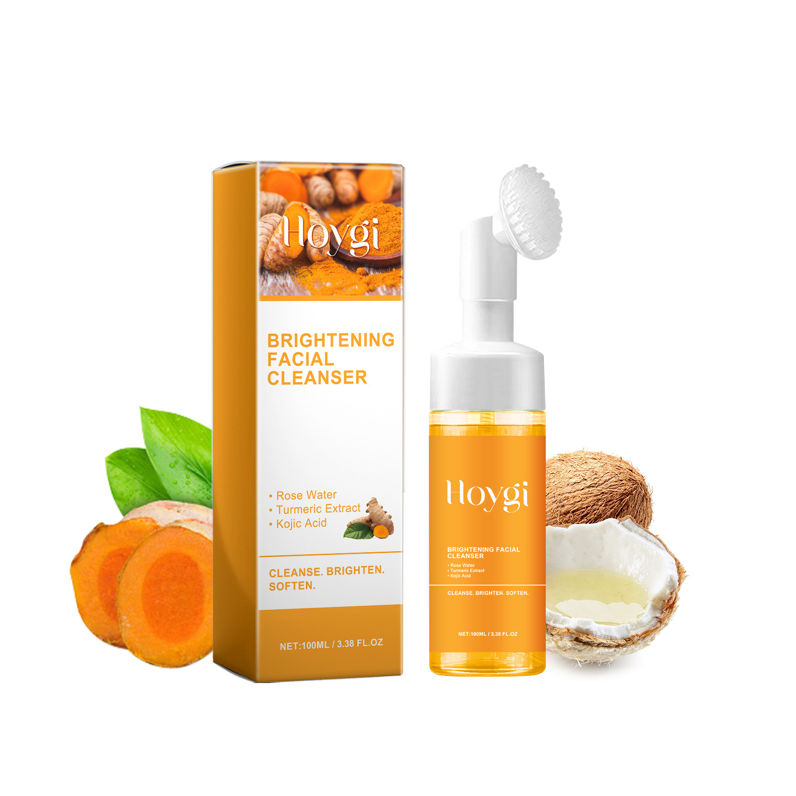 Turmeric Brightening Facial Cleanser - Deep Clean, Even Tone & Glow Boost | LuxeLane