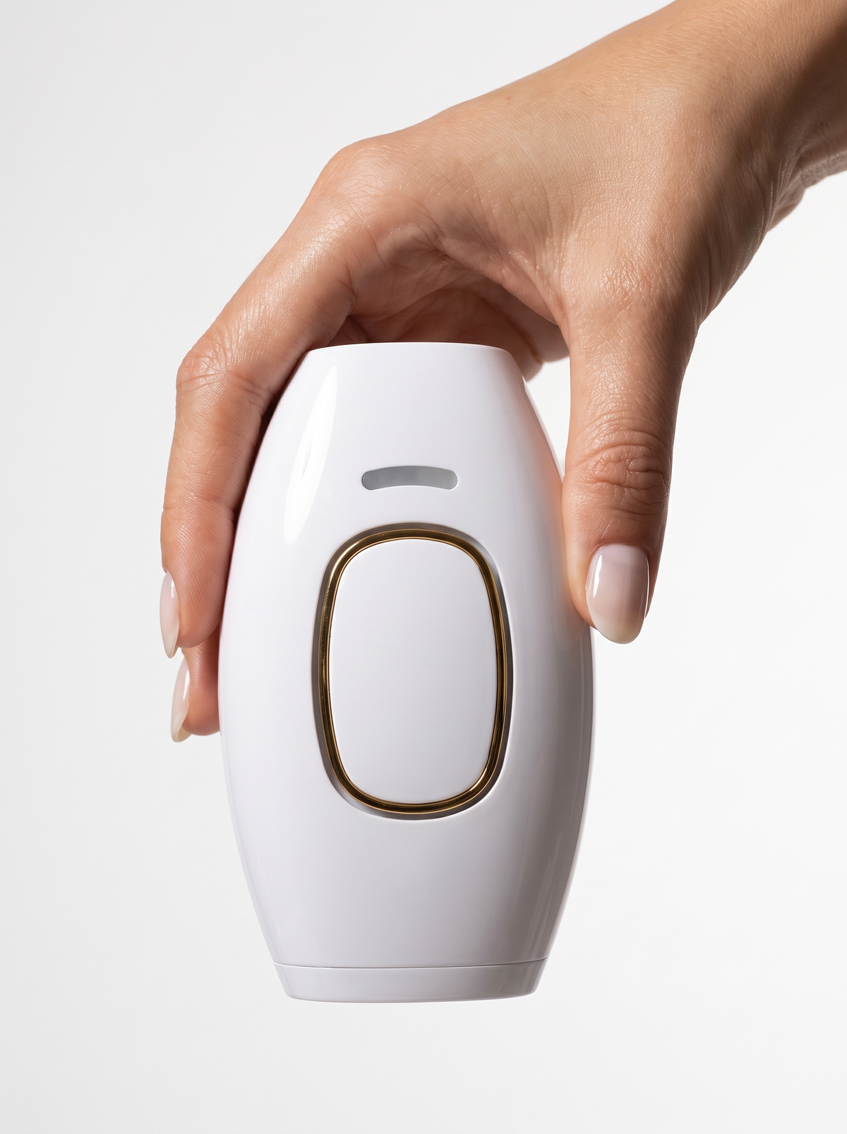 IPL Hair Removal Device held in the hand