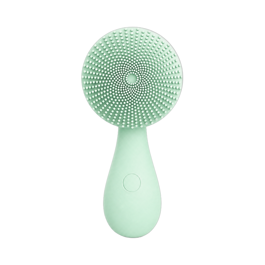 Silicone Facial Cleansing Device in green