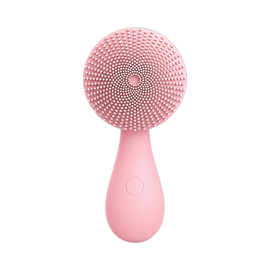 Silicone Facial Cleansing Device in pink