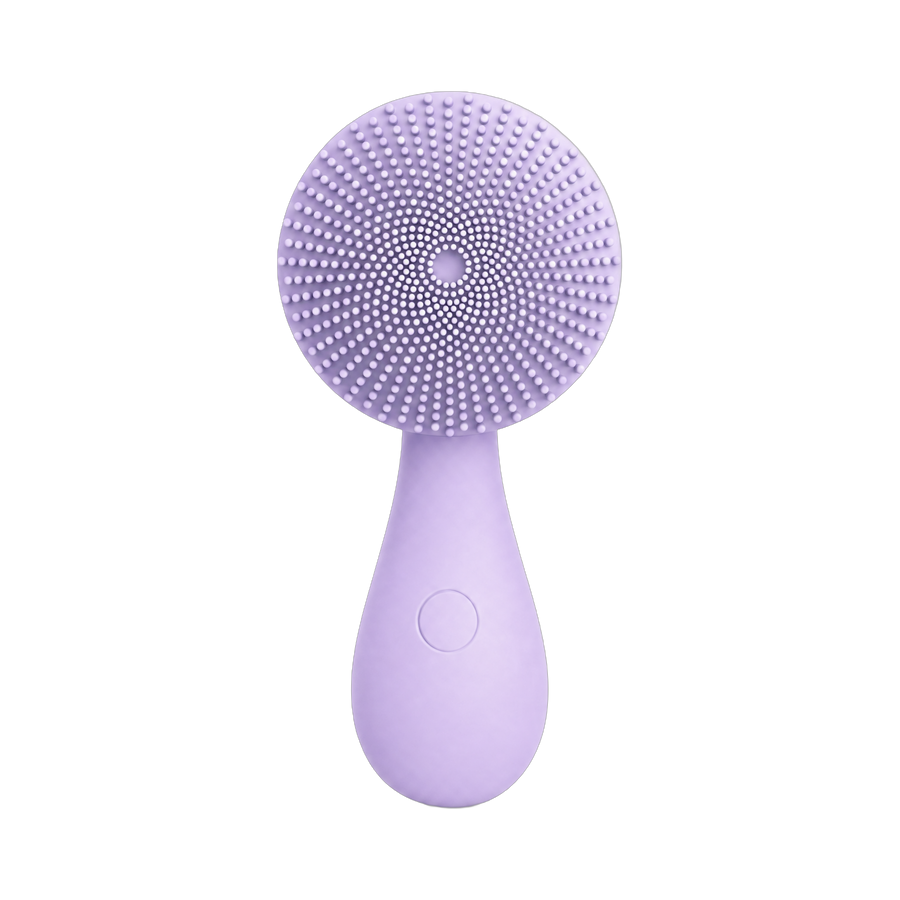 Silicone Facial Cleansing Device in purple